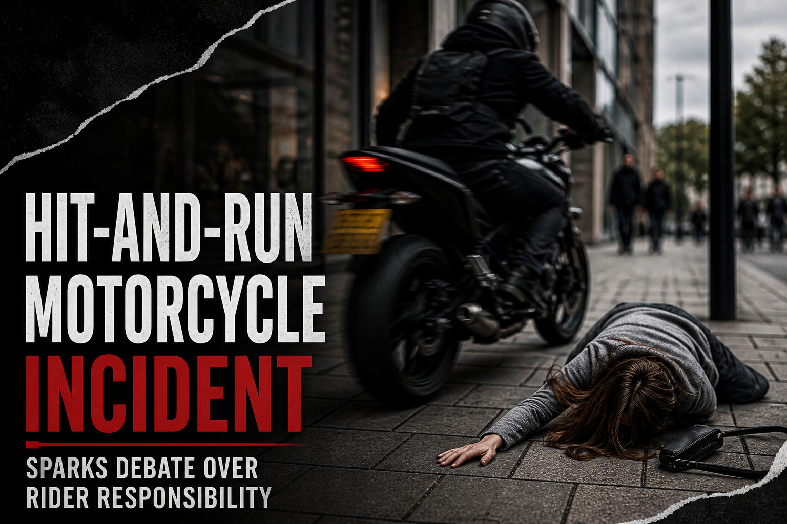 Motorcycle Hit-and-Run Incident Sparks Debate Over Rider Responsibility