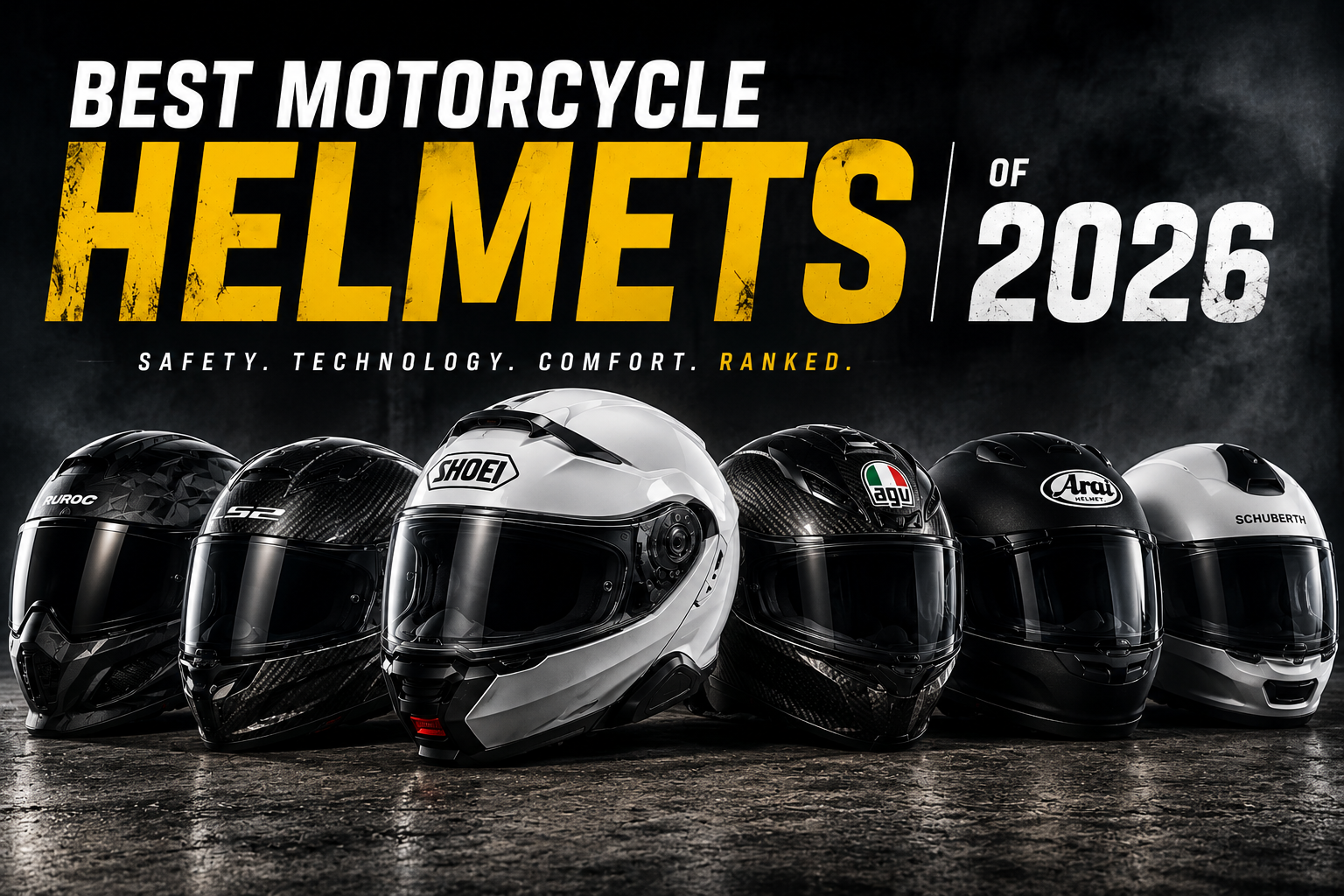 Best Motorcycle Helmets of 2026: Safety, Technology and Value Ranked