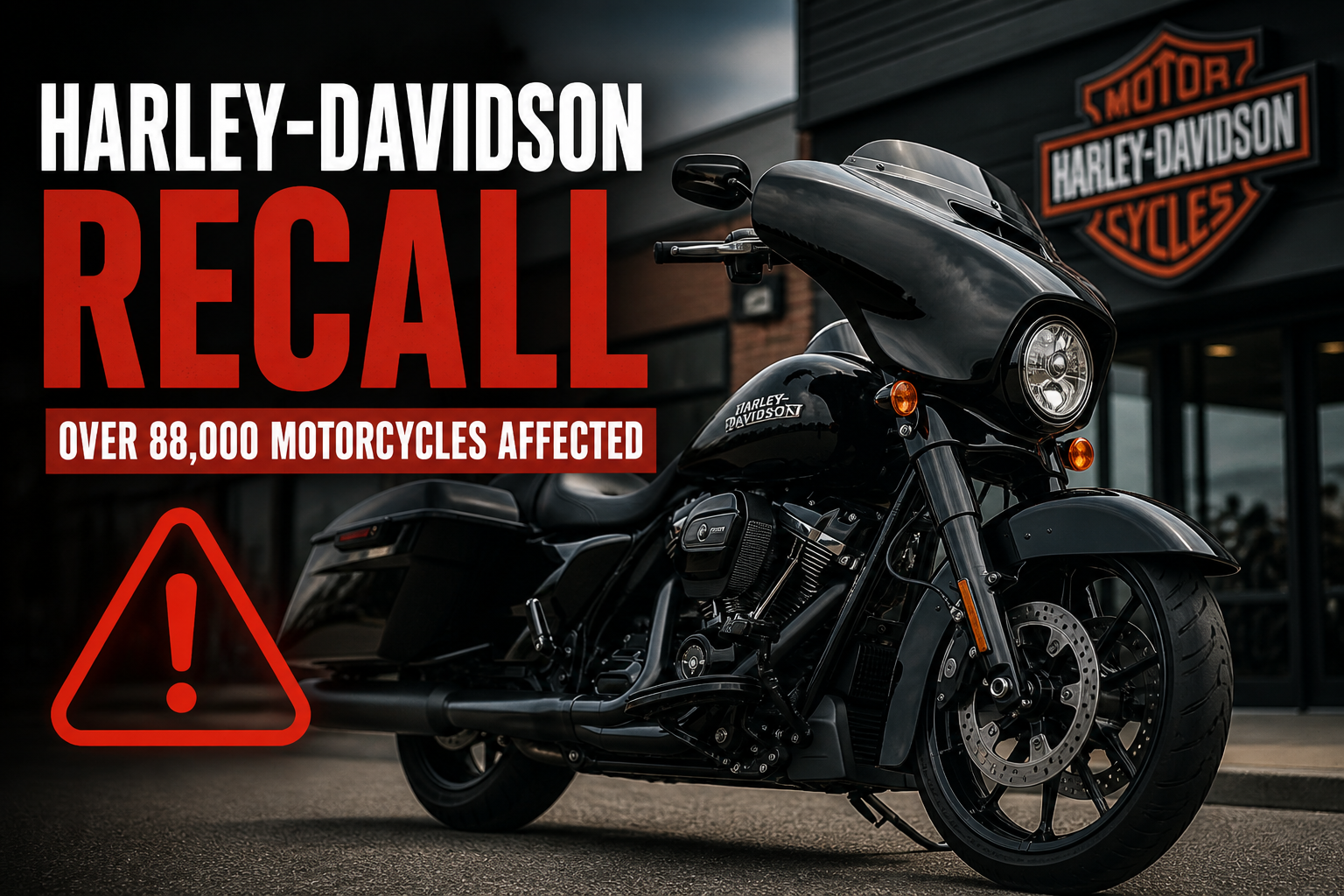Harley-Davidson Recalls Over 88,000 Motorcycles — What Riders Need to Know