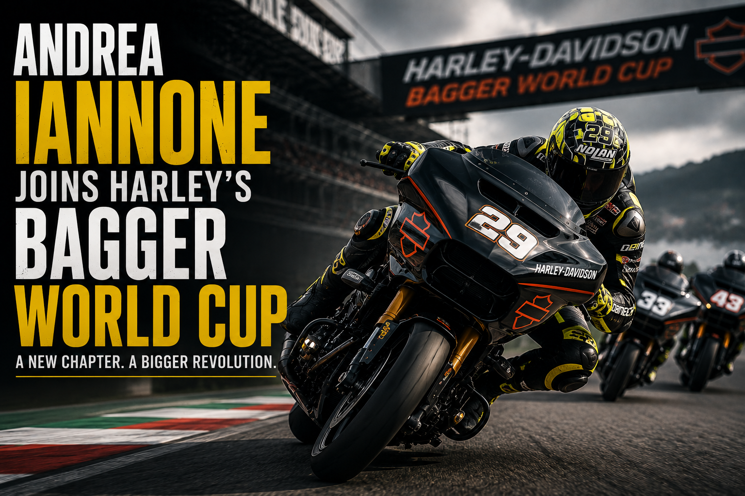 Andrea Iannone Joining Harley’s Bagger World Cup