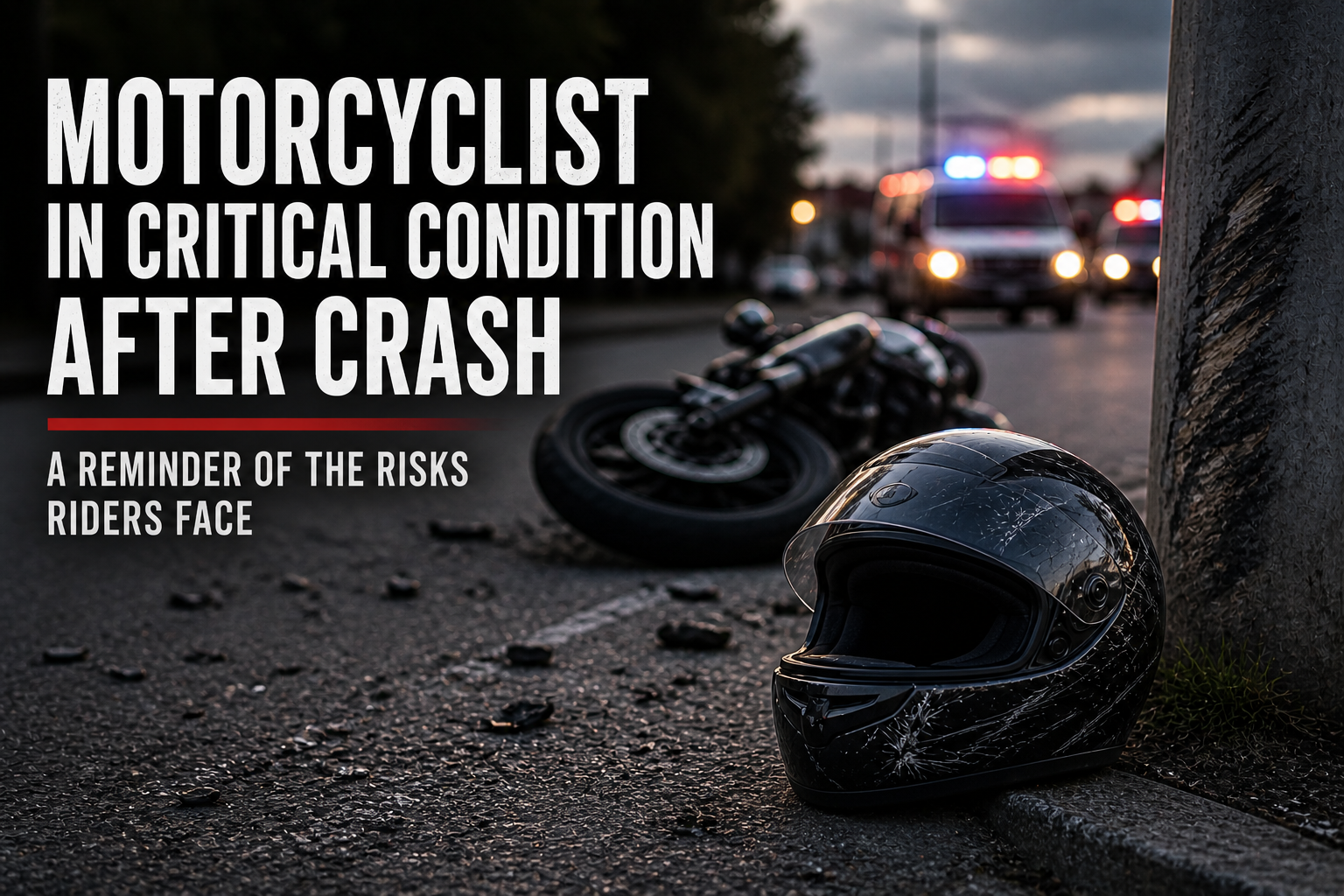 Motorcyclist in Critical Condition After Crash — A Reminder of the Risks Riders Face